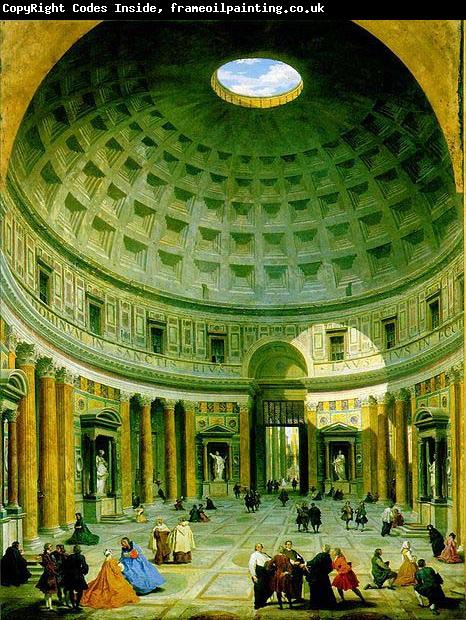 Giovanni Paolo Pannini The interior of the Pantheon